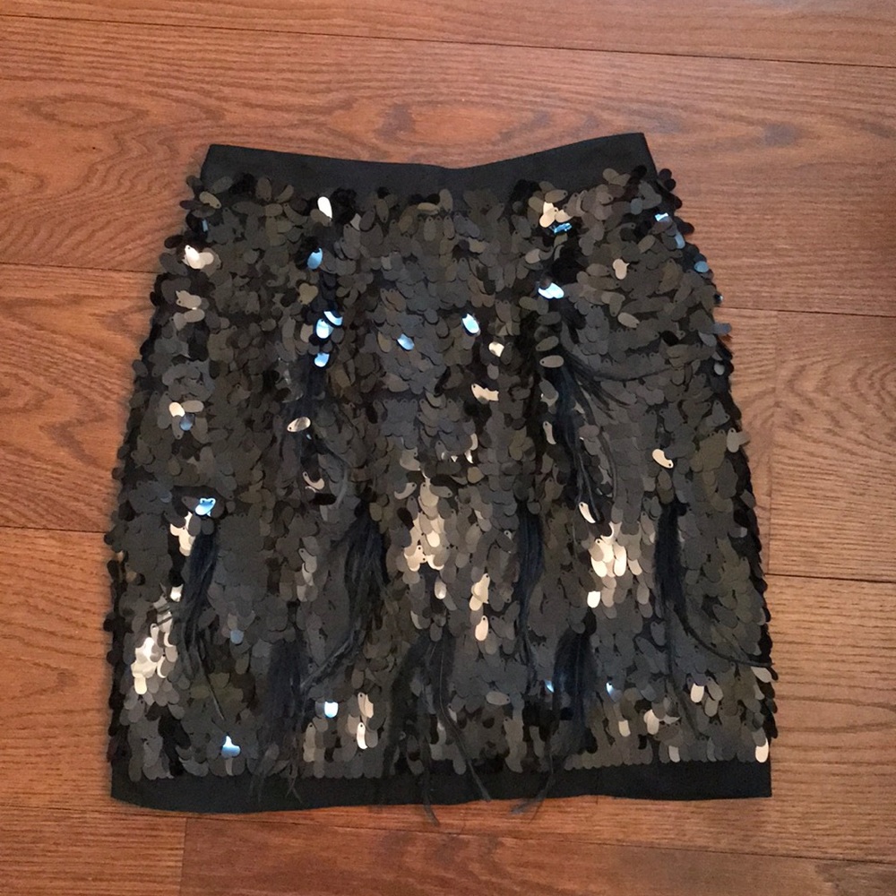 TopShop Black Sparkly Skirt